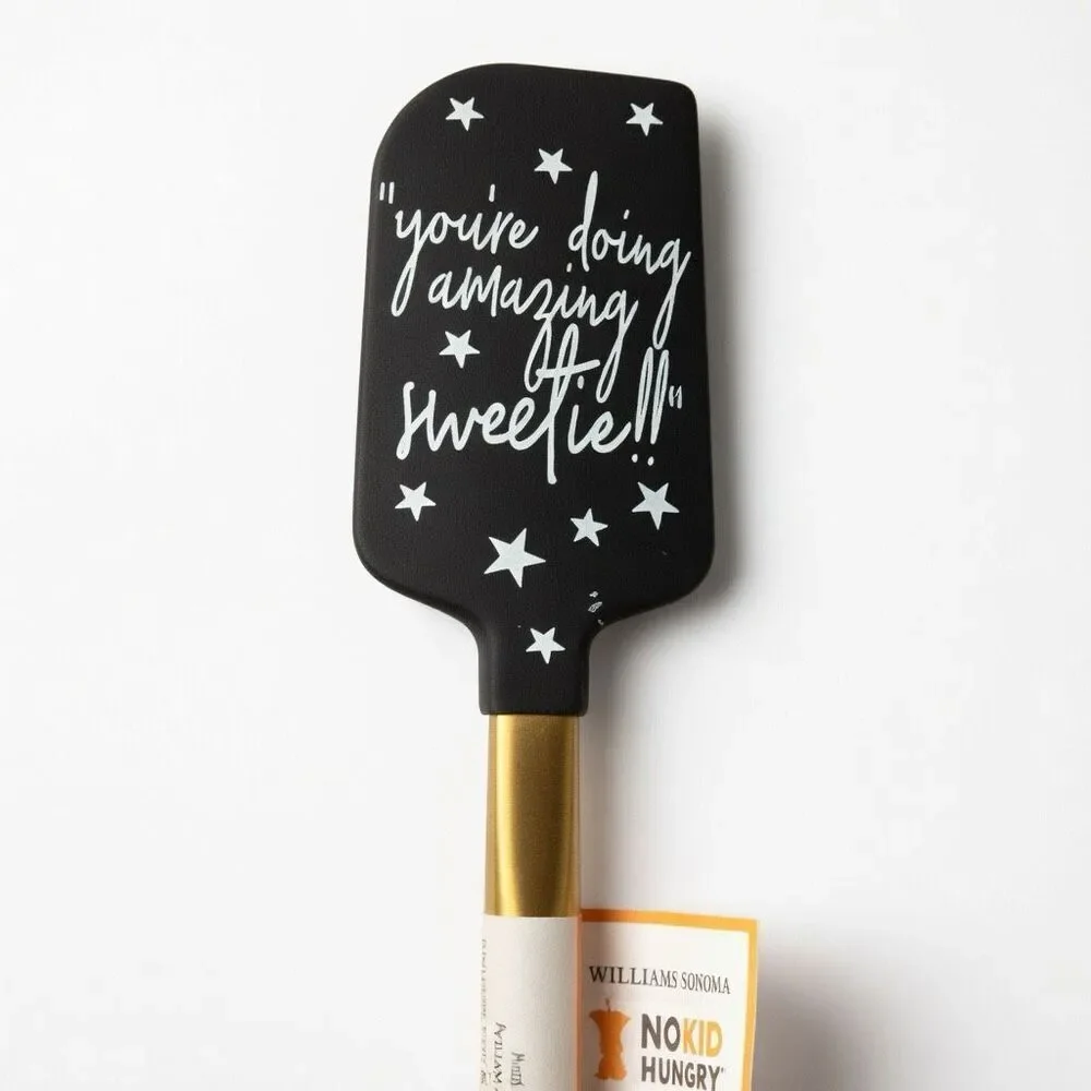 Williams Sonoma Kris Jenner No Kid Hungry Silicone Spatula Limited Edition, New